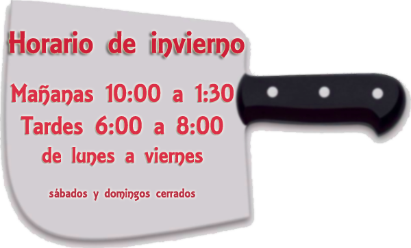 Horario L-V: 10:00 a 13:30 y 18:00 a 20:00